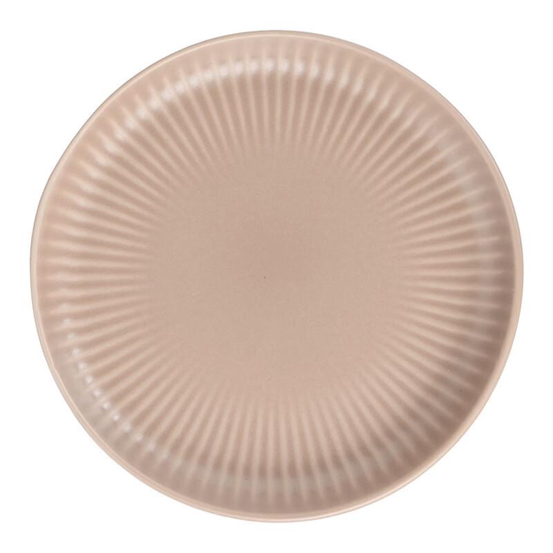 Abay Vertical Stripe Ceramic Snack Plate