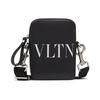 VLTN Letter Print Abnehmbarer Schultergurt Kalbsleder Umhängetasche Herren Taschen Schwarz UY2B0-943WJW-0NI