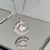Moon Butterfly Necklace: Elegant Star Rhinestone Clavicle Chain - Perfect Summer Gift for Her
