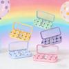 Large Contact Lens Case Set with Tool Kit 4 Slots Eyes Contact Lenses Box Container Cute Candy Color Storage Case Gift for Girls