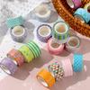 AUGSHYO Masking 5m Washi Paper Decorative for Gift 15mm Width Tape, Cute, 24-Roll Set, Rolls, Tape, Tape, DIY, Wrapping, (Colorful)