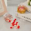 12 Pièces Boîte à Bonbons en Plastique Couronne Cygne Or Argent Emballage Transparent Boîte à Bonbons Anniversaire Mariage Fourniture de Fête