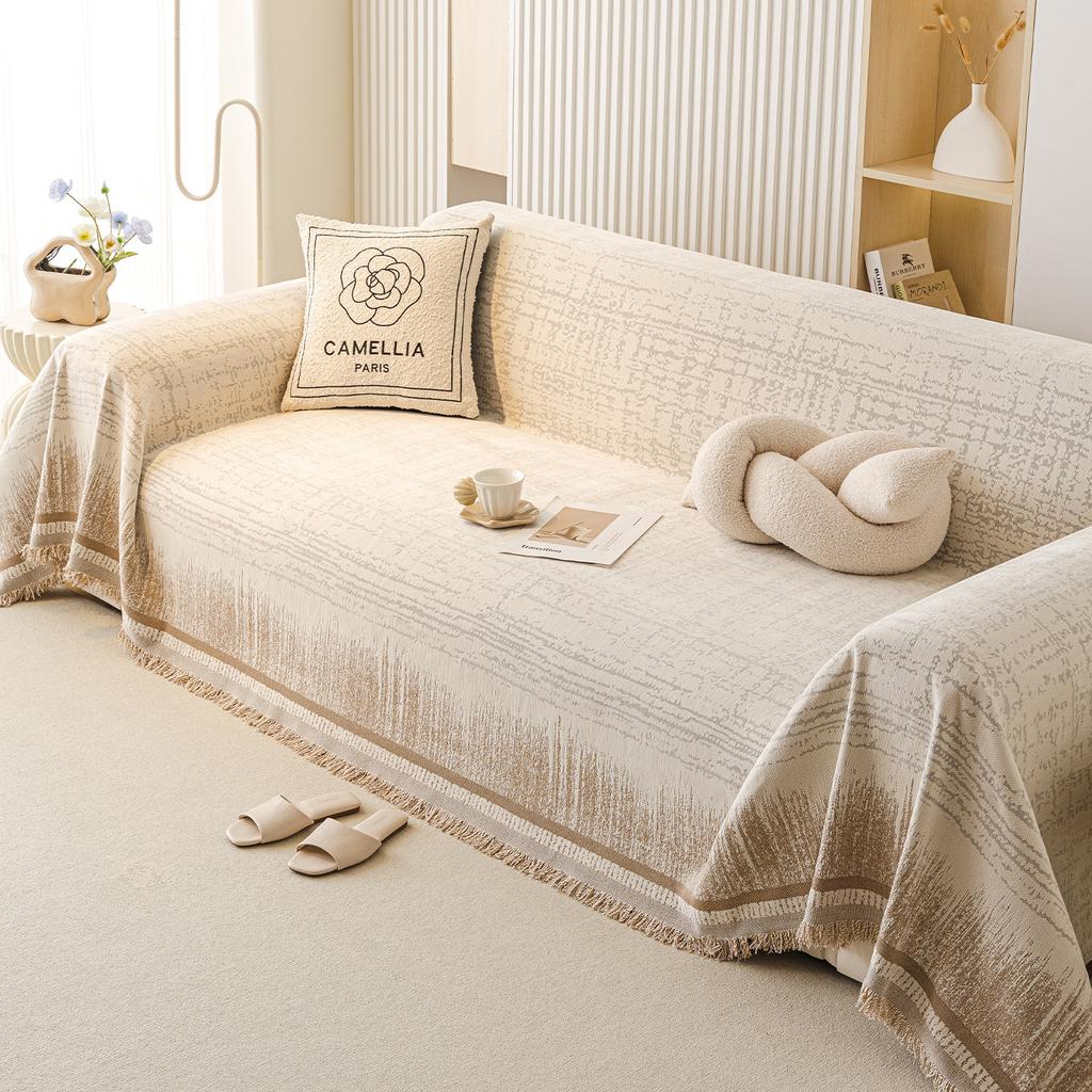 2025 New Sofa Cushion Spring and Summer All-inclusive Cover Cover Four Seasons Universal Non-slip Sofa Towel Seat Cushion Simple Cover