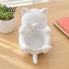 DIY Painting Crafts 3D Fortune Cat Desk Storage Box Cute Money Jewelry Organizer Desktop Tray for Rings Mini Planter Home Decor Figurine,