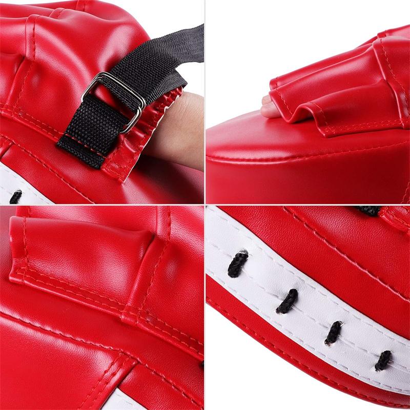 2 Stück Gebogene Boxsäcke Taekwondo Muay Thai Karate Erwachsene Kinder Pu Trainingspratzen Pads Boxausrüstung Fokus Sandsäcke