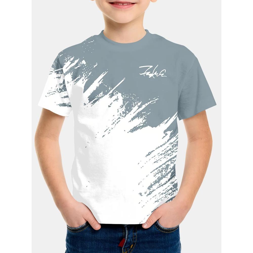 T-shirts, children's summer clothing, boys' clothing, comfortable streetwear, boys' clothing