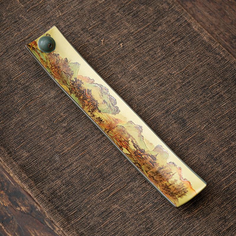 Enamel Incense Holder Chinese Style Ceramic Incense Burner Antique Home Decor Blue Cloisonne Incense Sticks
