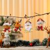 Wooden Letter Doll Pendant Christmas Tree Decoration