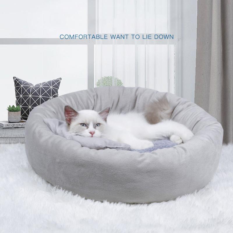 Buy Pet Nest Dog Cat Calming Warm Bed Pillow Soft Plush Sleeping Mat