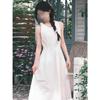 White Sleeveless Vest Camisole Dress Women's Summer Casual New Temperament Small Long Skirt