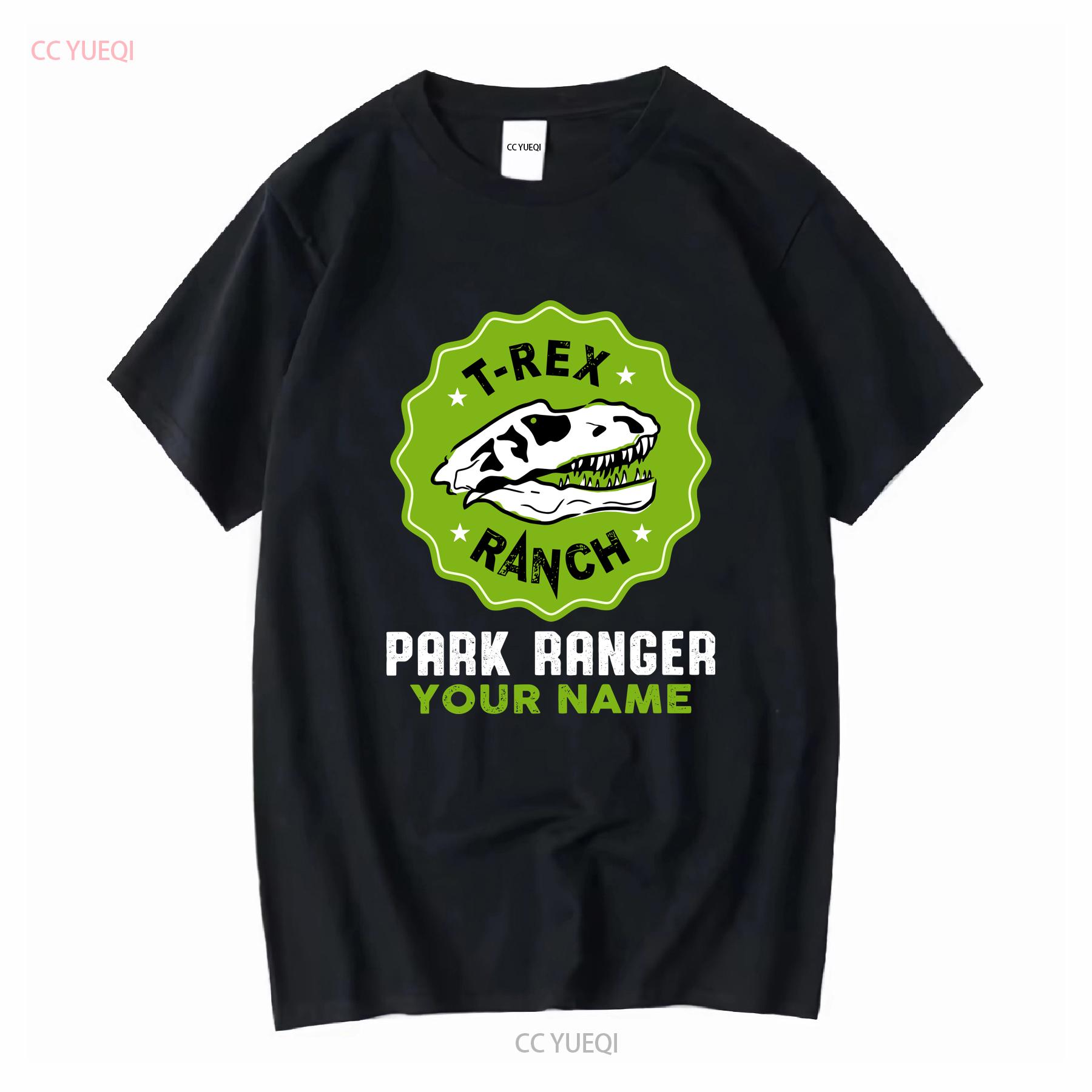 

T Rex Ranch Park Ranger Kid Youth Toddler shirt Custom name Christmas Family Birthday long or short sleeves vintage Washed L