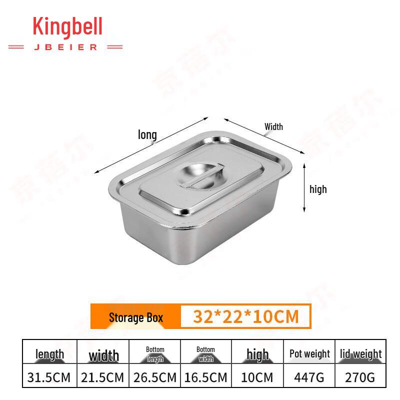 Commercial Stainless Steel Food Storage Container