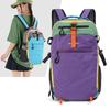 Outdoor Stitching Color Block Backpack Travel Backpack Nylon Large Capacity Backpack