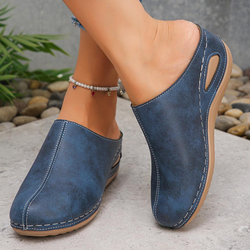 Plus-size Heels, Platform Shoes, Slippers, Women's Shoes, New Style, Head Covering, Casual Half-slippers