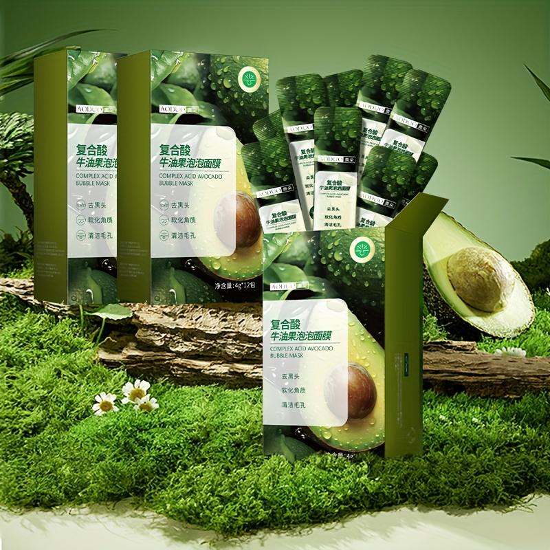Avocado Bubble Mask Deep Cleansing, Fine Pores, Brightening and Moisturizing Face Mask Travel Set Face Mask Skin Care