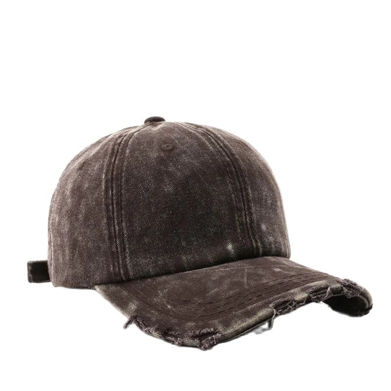

Tie-Dyed Japan Yabi Washed Denim Cotton Baseball Cap Men Women Bone Snapback Soft Material Y2K Dad Hat Trucker Caps Gorras Adjustable кавовий