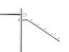 Tamatoshi Slim Clothes Commercial Assembly Chrome Plated Space-Saving Rack, Grade, Sturdy, Required, Side-Mounted Hanger, 5-Tier,