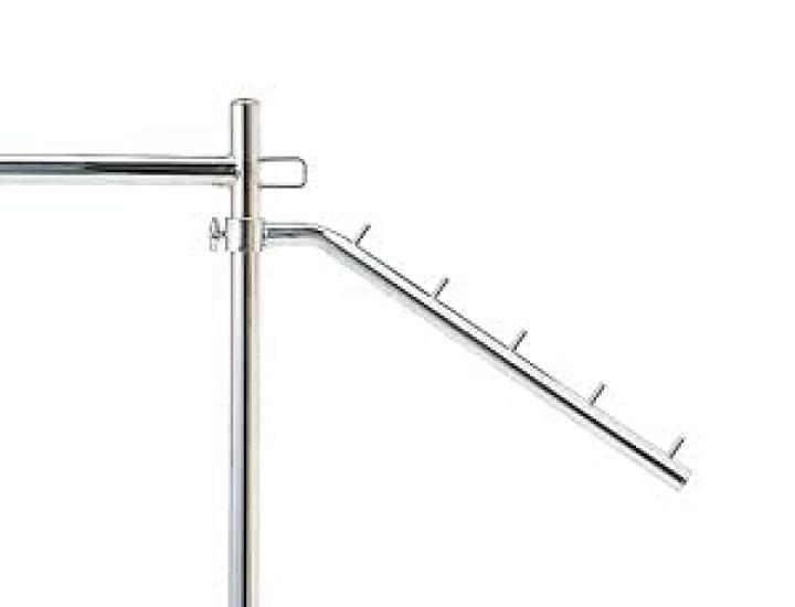 Tamatoshi Slim Clothes Commercial Assembly Chrome Plated Space-Saving Rack, Grade, Sturdy, Required, Side-Mounted Hanger, 5-Tier,