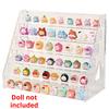 Transparent ABS Blind Box Display Rack Protect Cover for Mini Molly DIY Figure Doll Assemble Storage Box for Collector Cabinet