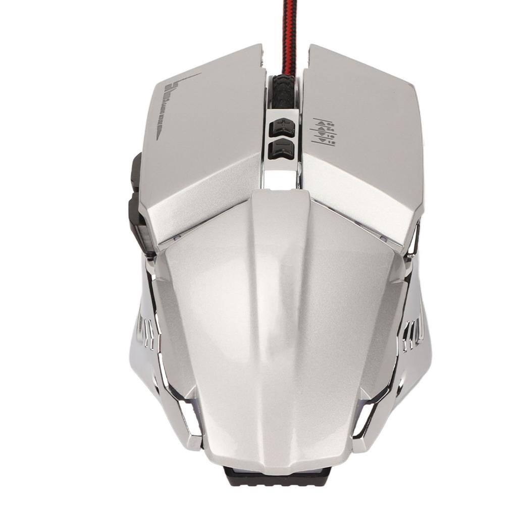 Gaming Mouse Ergonomic Design 4 DPI Adjustable Breathing RBG Backlit Accurate Control Office Mouse