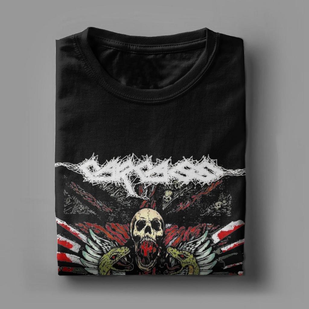 Men's T-Shirts Carcass Band Amazing 100% Cotton Tees Short Sleeve T Shirt Round Collar Clothes New Arrival