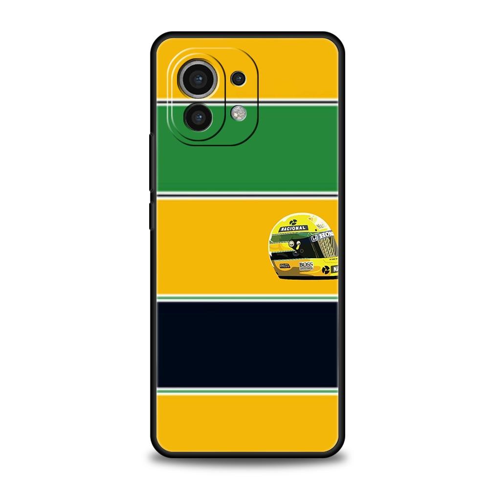 Ayrton Senna F1 Phone Case For Xiaomi Mi 15 14 Pro 13 12 11 Lite 5G 10T 11T 12T 13T 14T Poco X6 X5 X4 X3 NFC F3 F4 GT Cover