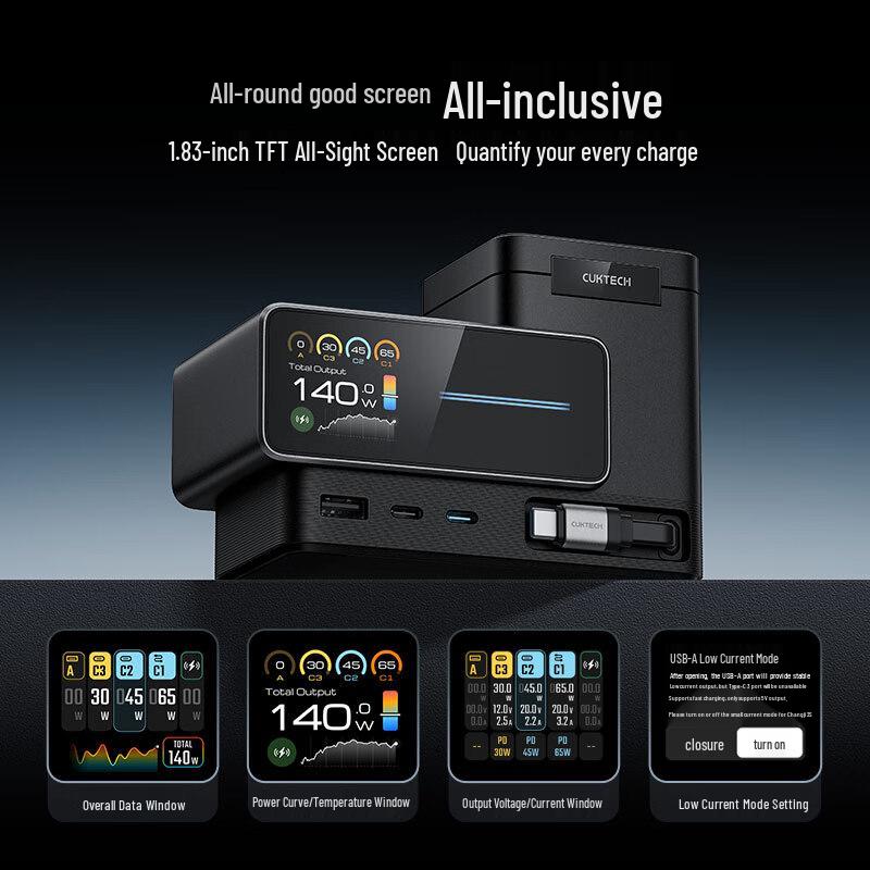 CUKTECH 15 140W 6-in-1 Desktop Charging Station