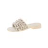 Soft-bottomed Pearl Xiaoxiangfeng Sandals Are Versatile 2025 Summer New Beach Season Thick-bottomed Slippers for Women's High-end Wear