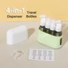 4 In 1 50ml Travel Bottle Set Combination Shampoo Shower Gel Hand Wash Lotion Spray Empty Bottle Travel Kit Accessories