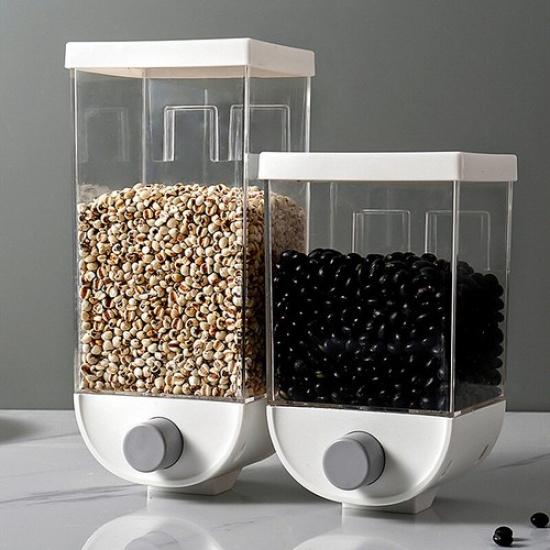 Cereal Dispenser Dry Food Coffee Beans Storage Container Wall-mounted Home Tools