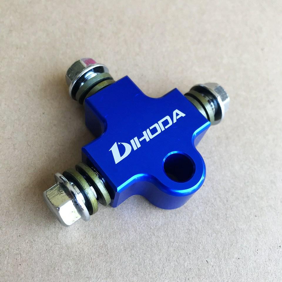 Tubo Freno Idraulico Moto Connettore a T in CNC / Raccordo a T per Staffa Tubi di Modifica Adattatore