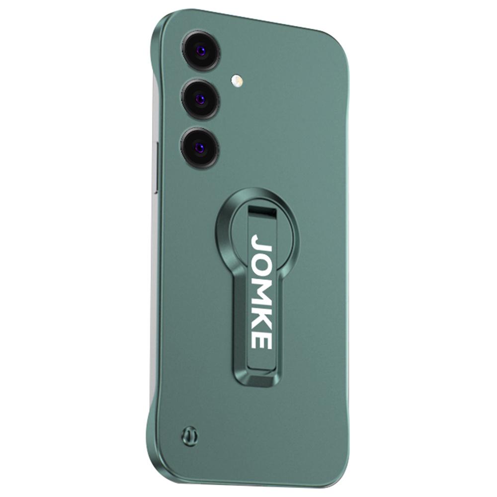 

Для Samsung Galaxy S24 FE чехол жесткий ПК безрамный краска для выпечки подставка телефон чехол Green