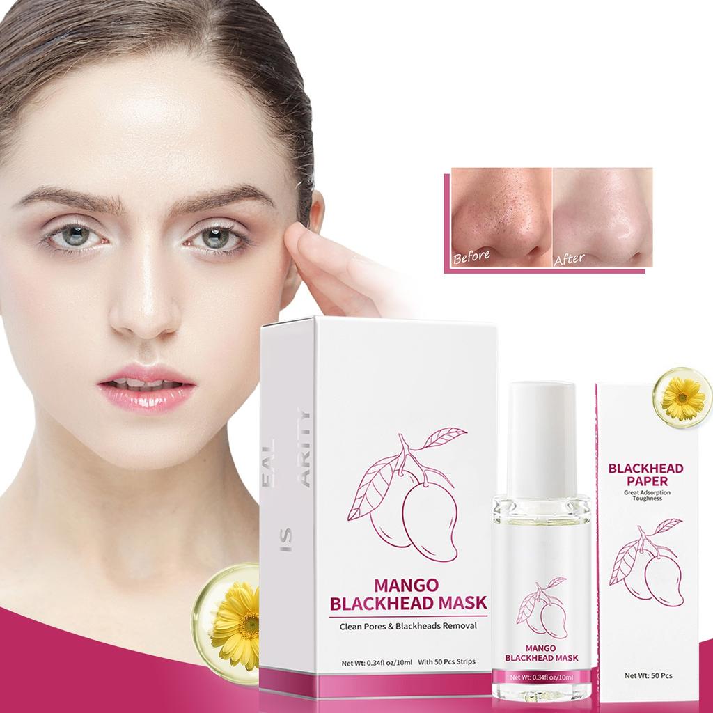 Blackhead Removal Mask, Exfoliating Nasal Mask Patch, Peel-Off Mask Suitable For All Skin Types,10ML