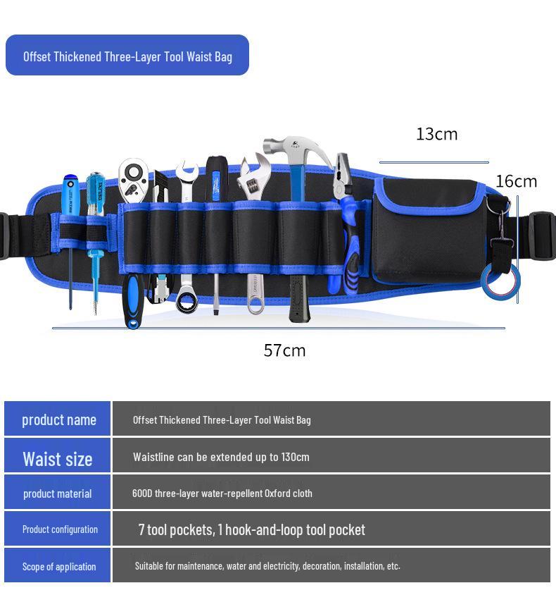 

Поясная сумка электрика для инструментов для строительства и ремонта