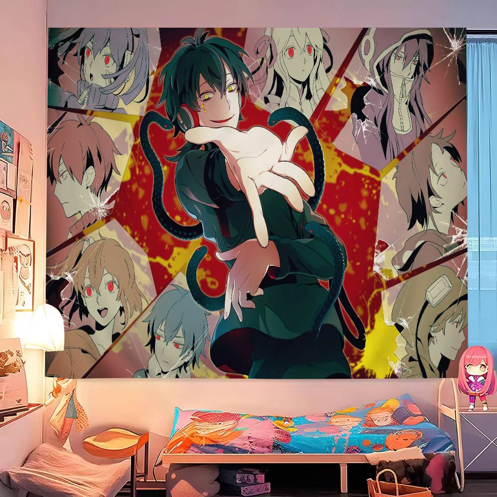 Anime Kagerou Project Cartoon Tapestry Art Science Fiction Room Home Decor Wall Hanging Sheets