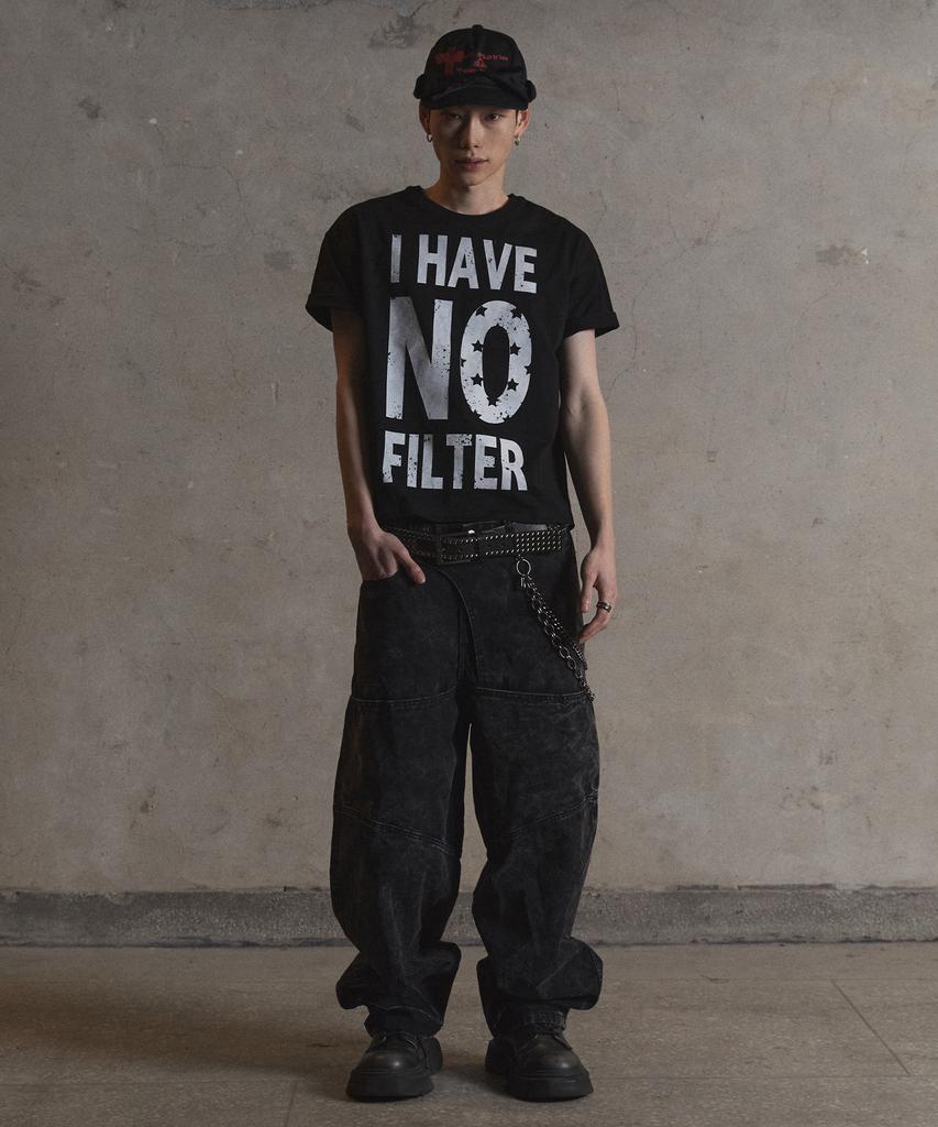 Garter Gallery Side Cross Bandana Cap_Black