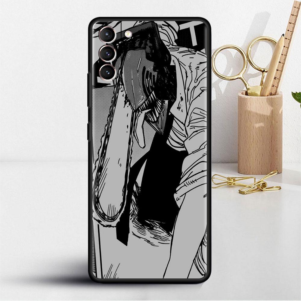 Case For Samsung Galaxy S22 S20 Ultra S21 FE S10 S9 Plus Note 20 10 Lite 9 Soft Phone Cover Shell Chainsaw Man Cool
