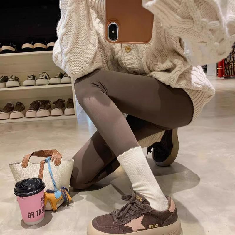 Round head muffin thick-soled bread shoes retro splicing casual style star board shoes women