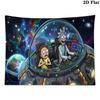 Rick y morty Wall Tapestry Aesthetic Wall Hanging Printed Fabric Blanket Decorative Tapestries for Bedroom Living Room Home Decor
