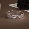 Wide Hammered Open Design Bracelet: Versatile High-End Light Pleat Gift