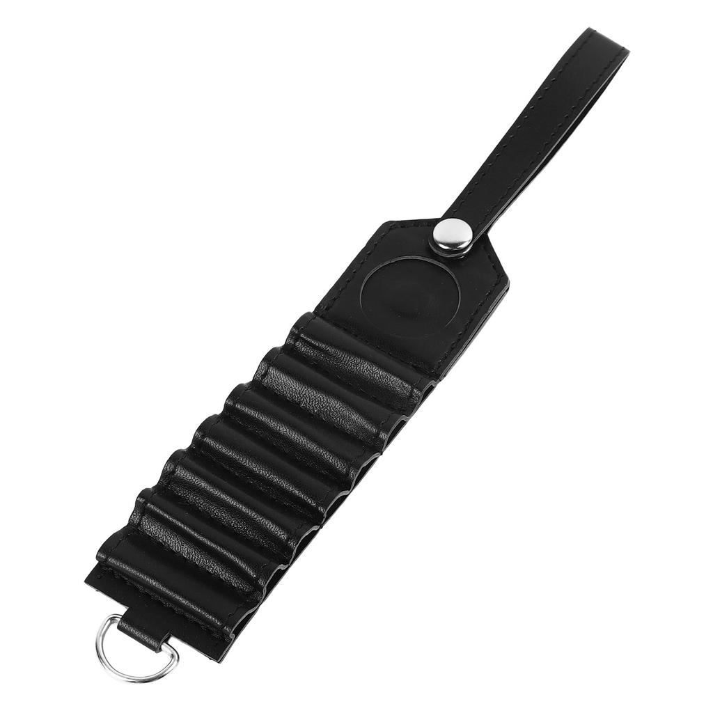 7 Holes Golf Ball Tee Holder PU Leather Golf Ball Stud Storage Container Golf Tee Carrier Pouch Bag