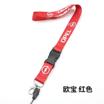 Car Lanyard Neck Straps Key Cell Phone Work ID Card Hanging Rope For Opel Astra H J G K Insignia Corsa C D Vectra C B Meriva