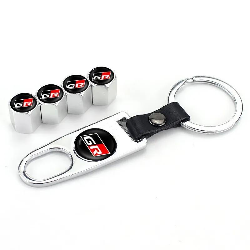 

5Pcs/Set Car Wheel Tire Stem Air Valve Caps Rim Plugs For Toyota GR Sport Gazoo Racing Yaris Corolla Hilux Supra C-HR 86 Tyre