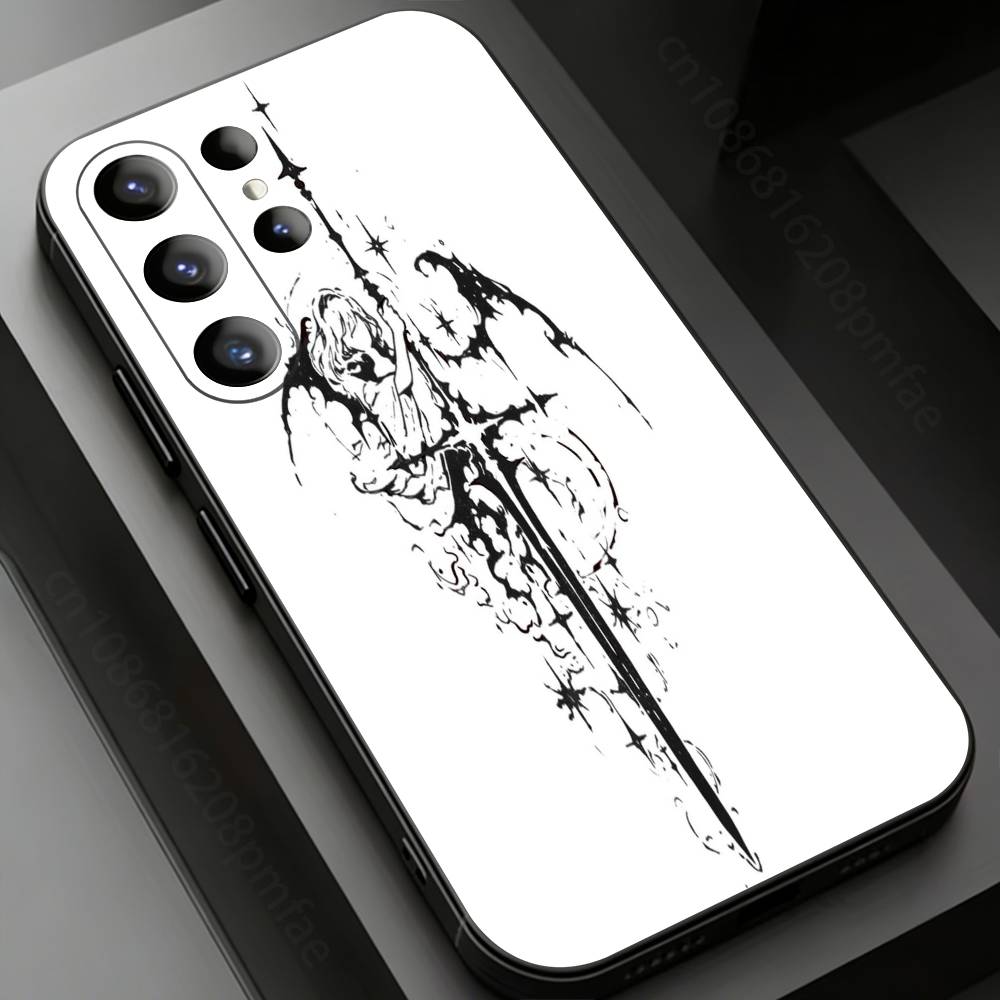 Gothic Cross Phone Case for Samsung Galaxy S24,25,26,23 22,21,S20 Plus Ultra FE Soft Fundas Cases