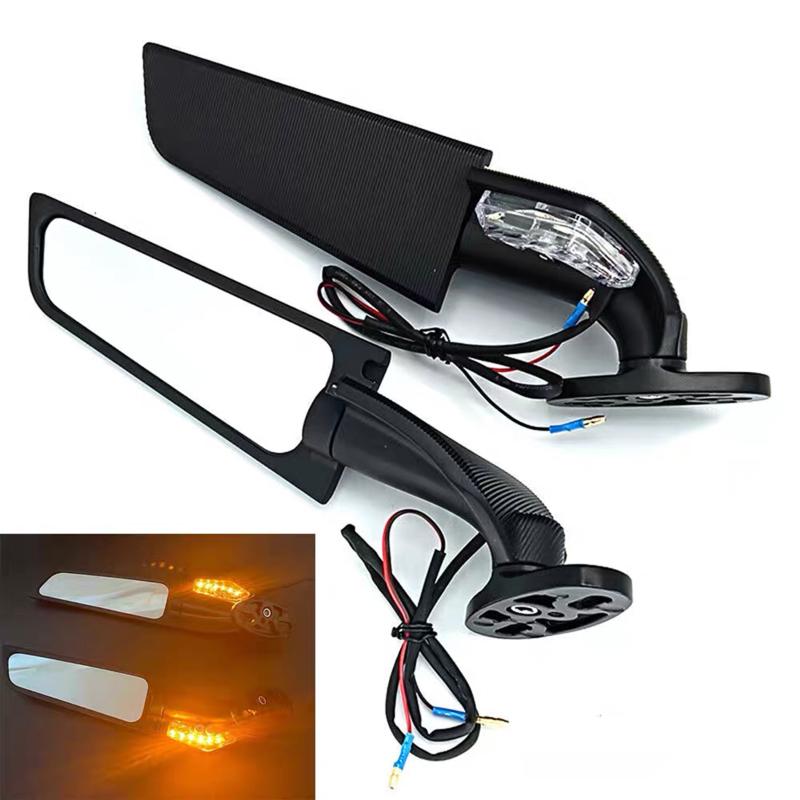 Side Mirrors Wind Wing Adjustable Rotating Rearview Mirror For Kawasaki ZX6R ZX636 ZX14R ZX12R ZX10R ZX7R ZX9R Motorcycle Mirror