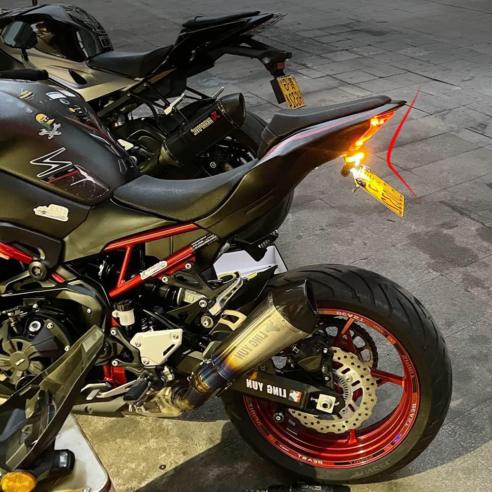 Motorcycle fender eliminator Compatible Kawasaki Z900 kit. models (ZR900B) (2020-2023), ZH2/SE (ZR1000K/L) (2020-2023).