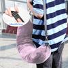 U-shaped Pillow Creative Adjustable Buckle Space Saving Travel Pillowcase Stuffable U-shaped Neck Pillow Case Tube Pillow Travel Accessories