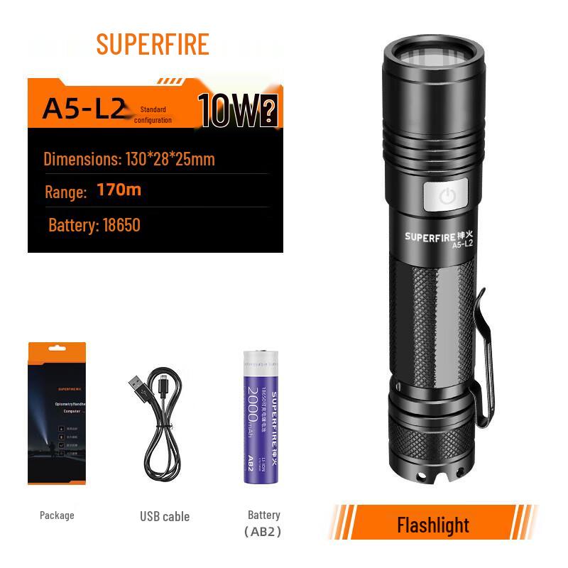 SupFire Rechargeable LED Flashlight Series