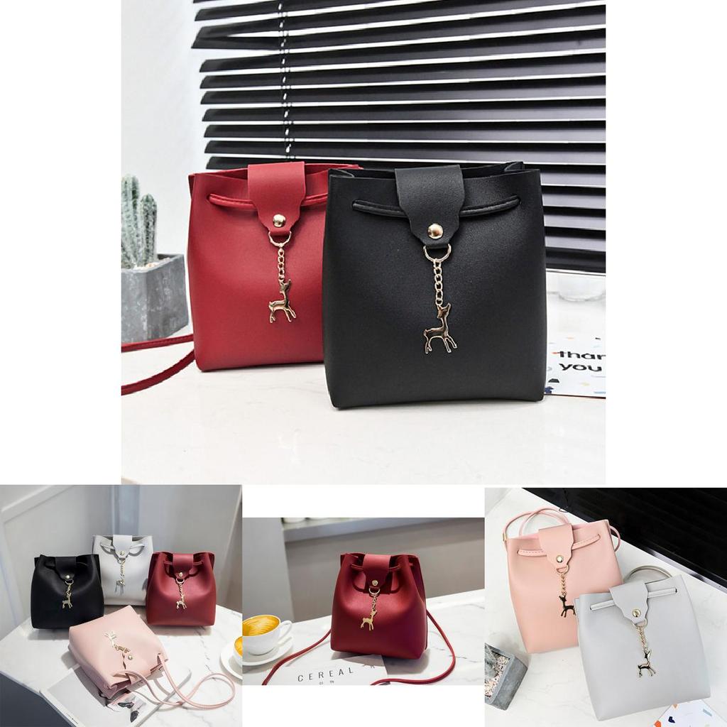 Sac à Bandoulière Tendance Motif Napa Forme Coquillage avec Accent Cerf Printemps Été Nouveau Portefeuille Téléphone Bandoulière Femme