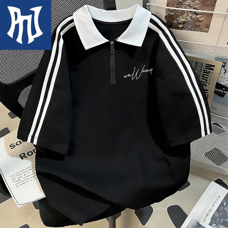 

PNJ Men s Half-Zip Polo T-Shirt XXL